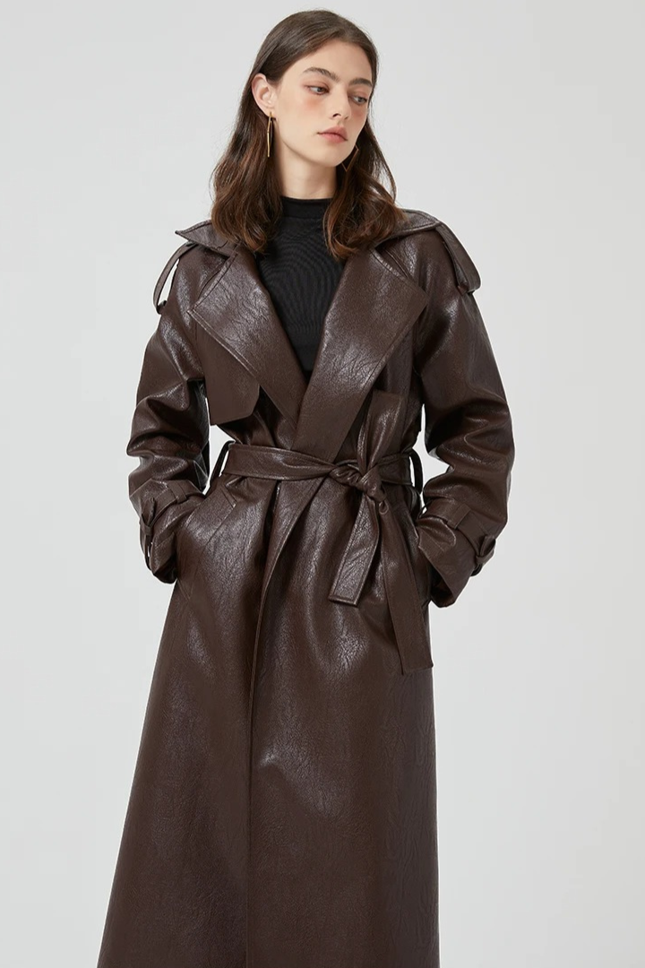 Lorelai Leather Trench