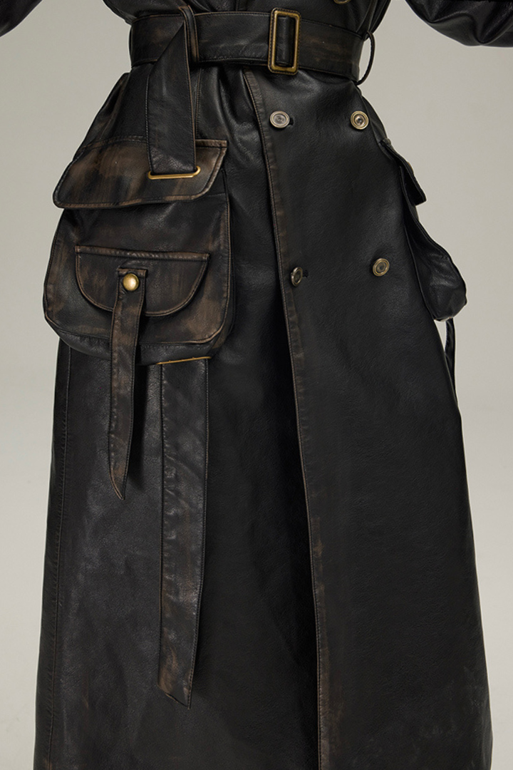 Berlin Over Leather Trench