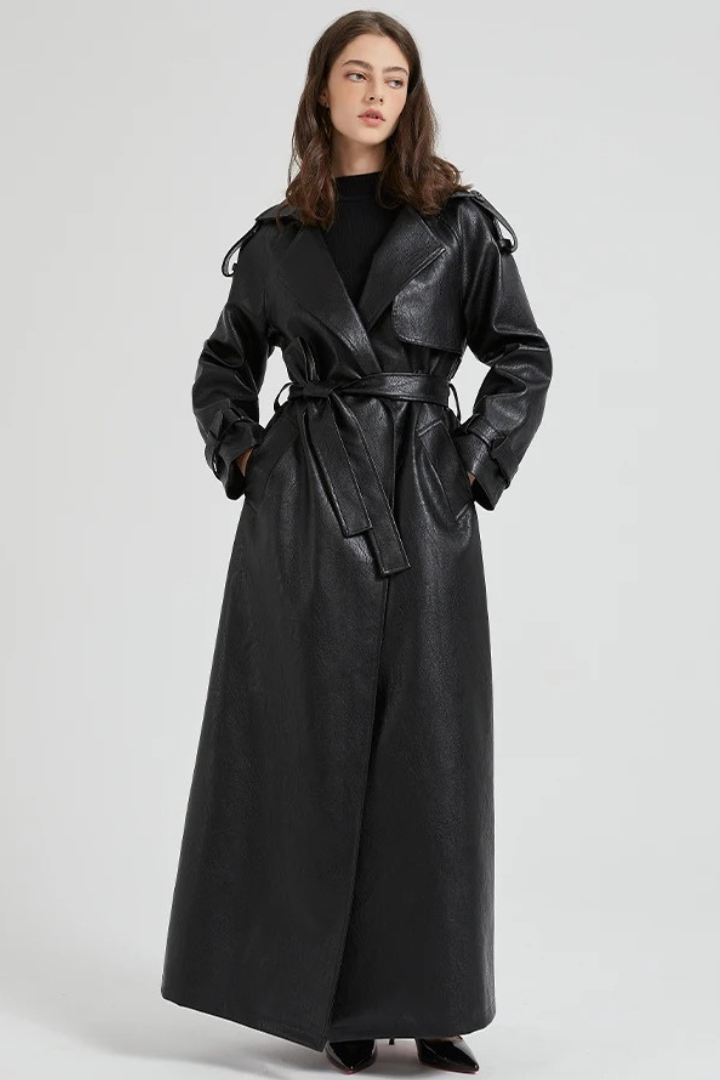 Lorelai Leather Trench