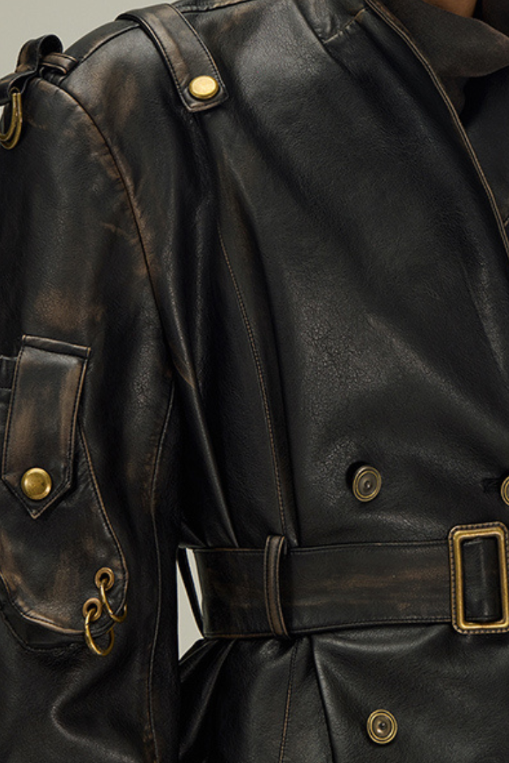 Berlin Over Leather Trench
