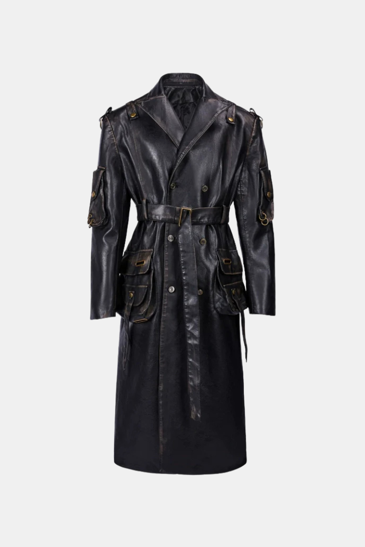 Berlin Over Leather Trench