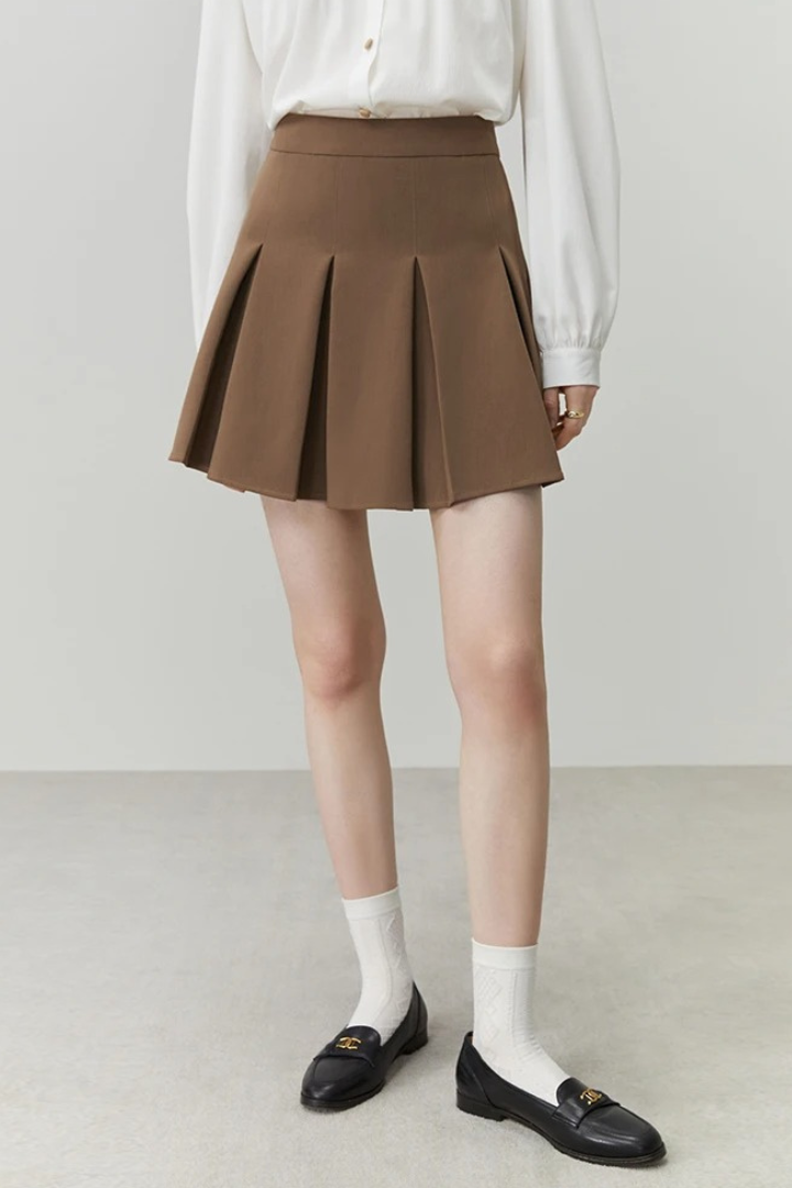 Pleated Miniskirt