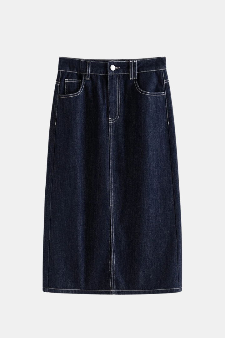 High Waist Denim Skirt