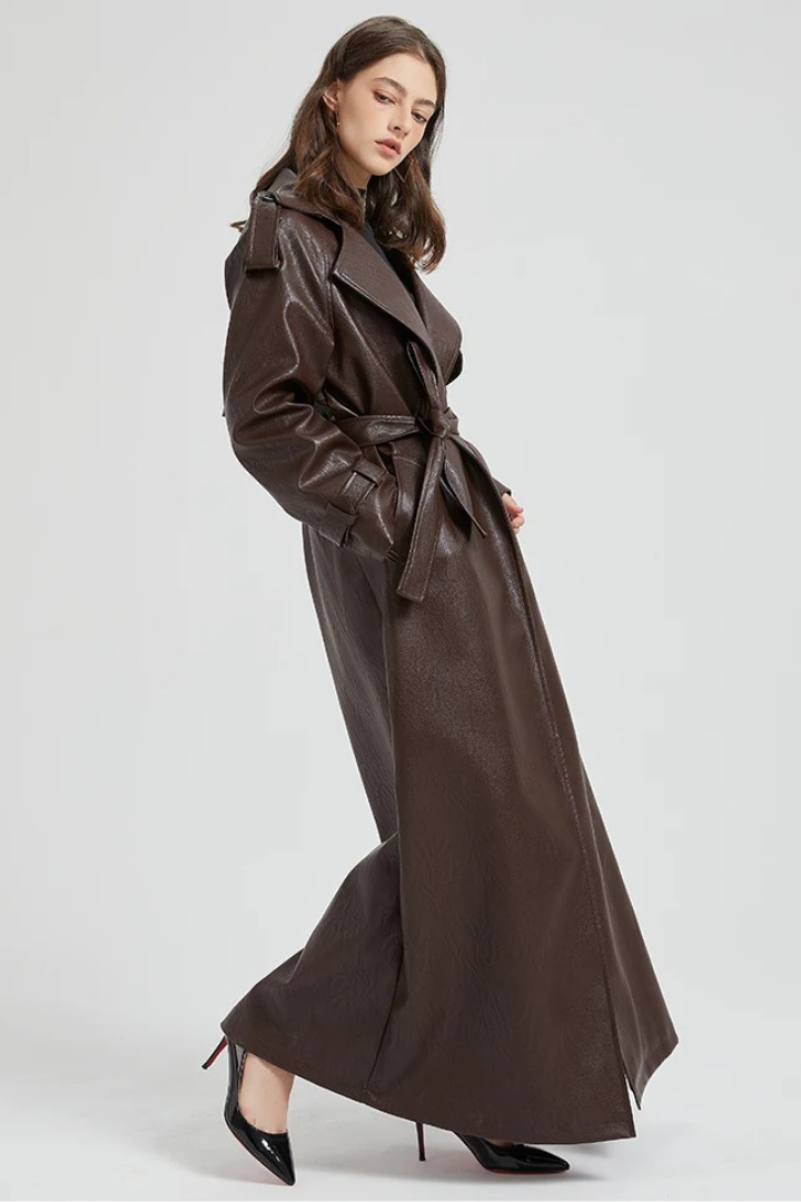 Lorelai Leather Trench