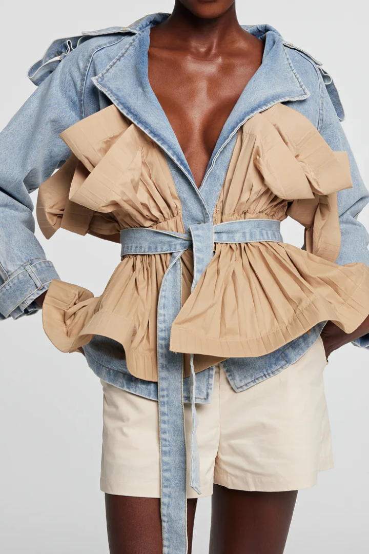 Crop Trench Denim