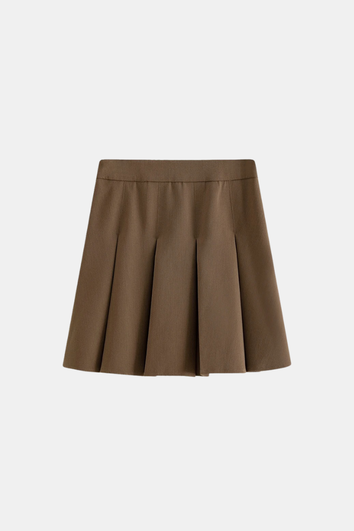 Pleated Miniskirt