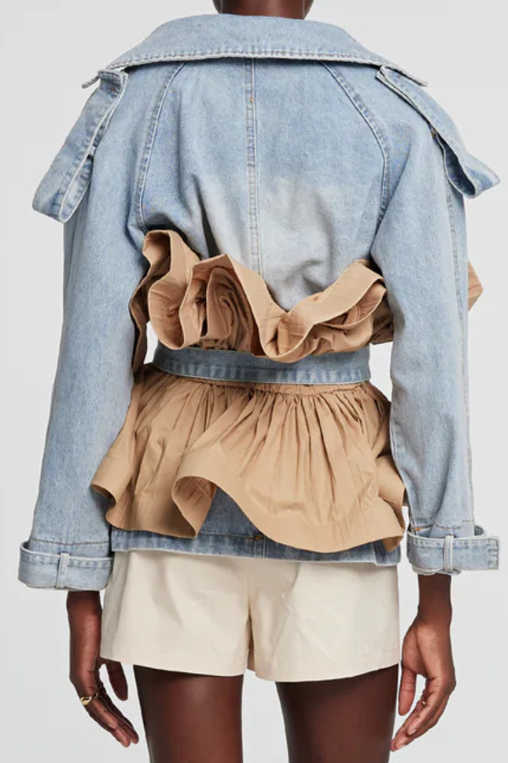 Crop Trench Denim