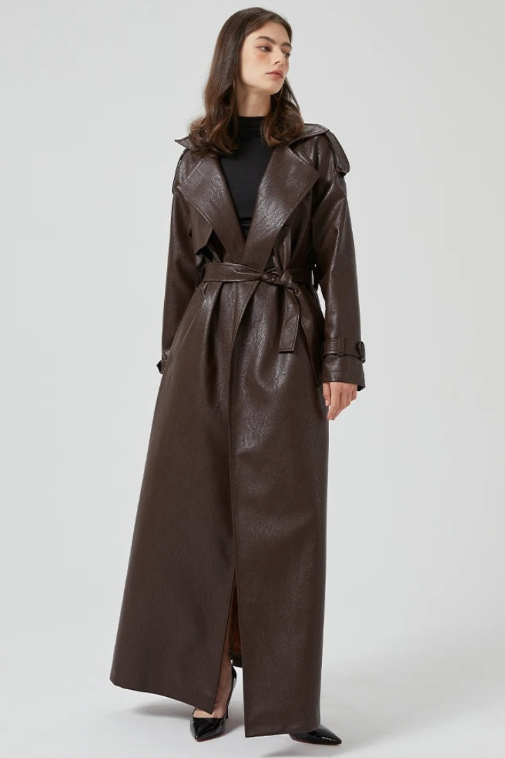 Lorelai Leather Trench